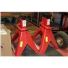 Image 1 : PAIR OF HEAVY DUTY 12 TON JACK STANDS