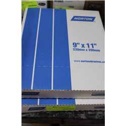 BOX OF 9" X11" SANDING PAPER 100 GRIT X2