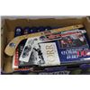 Image 1 : FLAT OF ASSORTED HOCKEY MEMORABILIA INCLUDES -