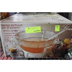 12 PC PUNCH BOWL SET