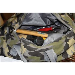 CAMOFLAGE TOOL BAG & CONTENTS
