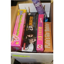 BOX OF ASSORTED NEW BOARD GAMES & MORE