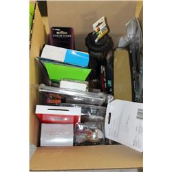 FLAT OF MISC PHONE & VEHICLE ACCESSORIES