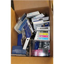 BOX OF ASSORTED EPSON PRINTER INK CARTIRIDGES