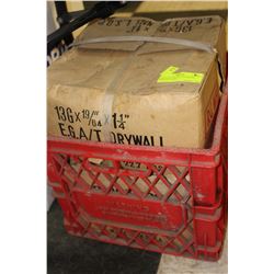 CRATE OF TWO 50 LB BOXES OF DRYWALL NAILS -