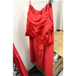 ALFRED ANGELO 2PC RED BRIDESMAIDS DRESS