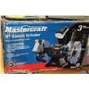Image 1 : NEW MASTERCRAFT 8" BENCH GRINDER WITH LIGHT IN BOX