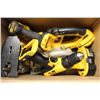 Image 1 : BOX OF DEWALT CORDLESS TOOLS ( SOME NEW )