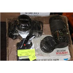 PENTAX "ME" CAMERA WITH 2 EXTRA LENSES