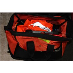 ORANGE TOOL BAG W/ CONTENTS