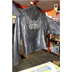 LADIES HARLEY DAVIDSON SMALL LEATHER JACKET