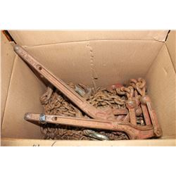 TWO 18FT CHAINS & 2 BOOMERS