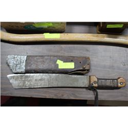 VINTAGE MACHETTE WITH SCABBARD
