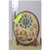 Image 1 : VINTAGE PORCELAIN BEAR CLOCK ON STAND