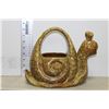 Image 1 : PORCELAIN SNAIL PLANTER/ ORNAMENT