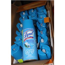 BOX OF 20 LYSOL ODOUR ELIMINATING DISINFECTANT