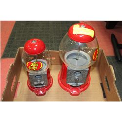 TWO JELLY BELLY CANDY MACHINES