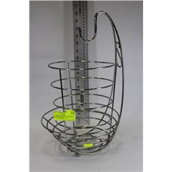 CHROME GARBAGE CAN HOLDER & BANANA HOLDER