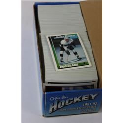 COMPLETE SET OF O-PEE-CHEE 1991-92 HOCKEY CARDS