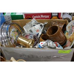 BOX OF MISC ESTATE COLLECTIBLES