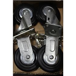 SET OF SWIVEL WHEELS