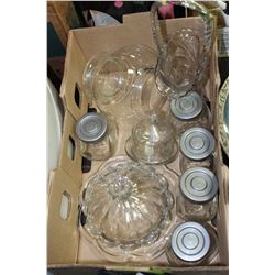 BOX OF KITCHEN GLASS ITEMS