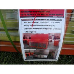 Orange 5 bay work bench -New