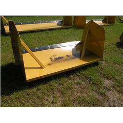 6 ft snowpusher for skidloader w/steel cutting edge-New