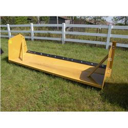 10 ft snowpusher for skidloader w/steel cutting edge-New