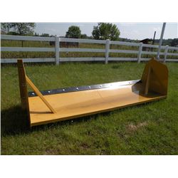 10 ft snowpusher for skidloader w/steel cutting edge-New