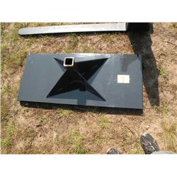 Heavy duty receiver plate for skidloader -New