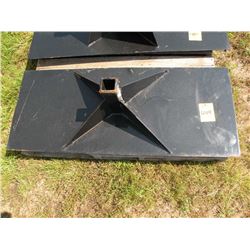 Receiver plate for skid loader