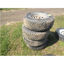 Qty 4 15" tires on rims