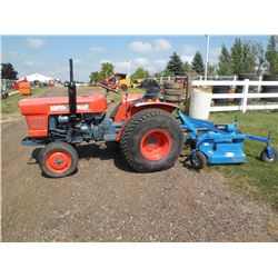Kubota L1500 diesel tractor w/New Holland 930B brush mower