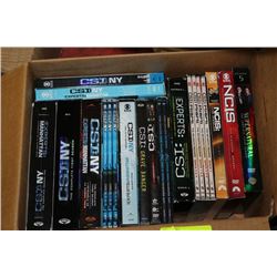 BOX OF CSI & NCIS DVDs