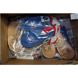 BOX OF CHILDRENS SLIPPERS BLUE JAYS