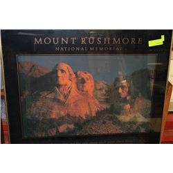 MOUNT RUSH MORE FRAMED PICTUTRE