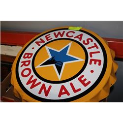 NEWCASTLEBROWN ALE METAL SIGN