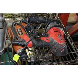 RIDGID AND B&D DRILLS TOGETHER