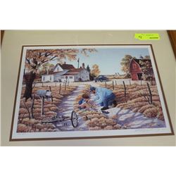 OAK FRAMED LTD EDITION PRINT BY HENRY RIPPLINGER