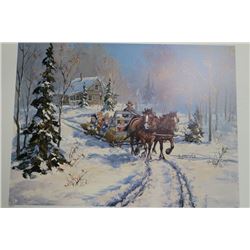 GEORGIA JARVIS HAY SLEIGH KIDS LTD ED PRINT SIGNED