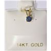 Image 1 : 14K Gold Sapphire Pendant