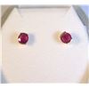 Image 1 : 14K Gold Ruby Earrings