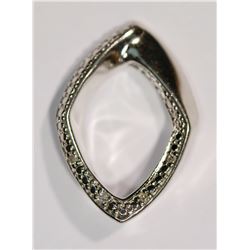Sterling Silver Diamond Pendant