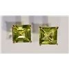 Image 1 : 14K Gold Peridot Stud Earrings