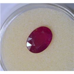 Genuine Ruby (approx. 8x6mm) Oval Cut Gemstone