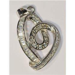 Sterling Silver Cubic Zirconia Pendant