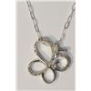 Image 1 : Sterling Silver Diamond (0.18ct) Butterfly Pendant