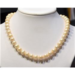 Sterling Silver Clasp Freshwater Pearl Necklace