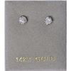 Image 1 : 14K White Gold Diamond (0.40ct) Stud Earrings